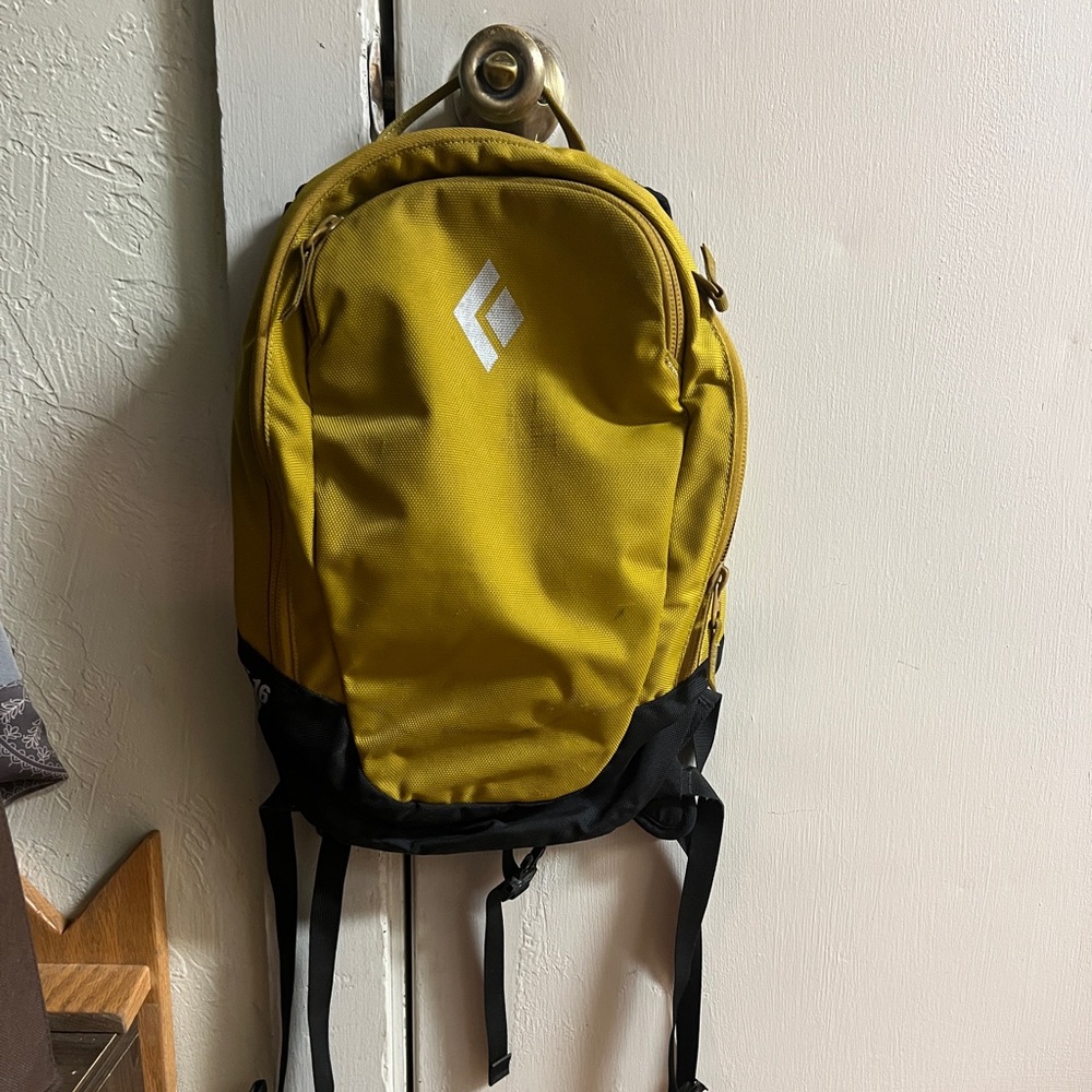 Black Diamond Yellow Backpack